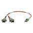 TrippLite Fiber Optic LC/SC M/F 62.5/125 Duplex Multimode Adapter Cable - 1 ft.